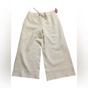 SPANX AirEssentials Cropped Wide-Leg Pants oatmeal Heather